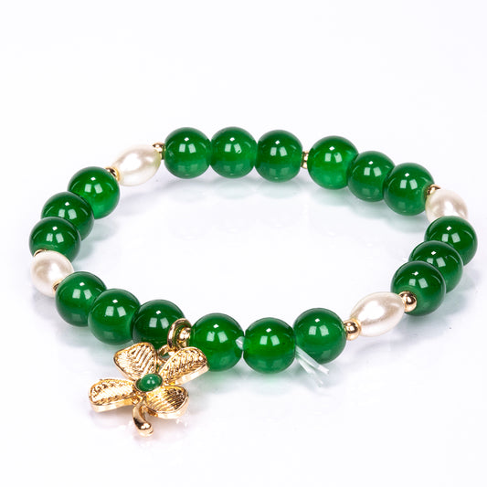 Pulsera Cuenta con Jade Verde