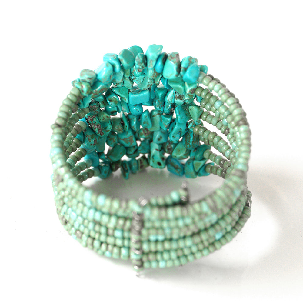 Pulsera Pepita con Turquesa y Cristal Emporia® Verde 3 