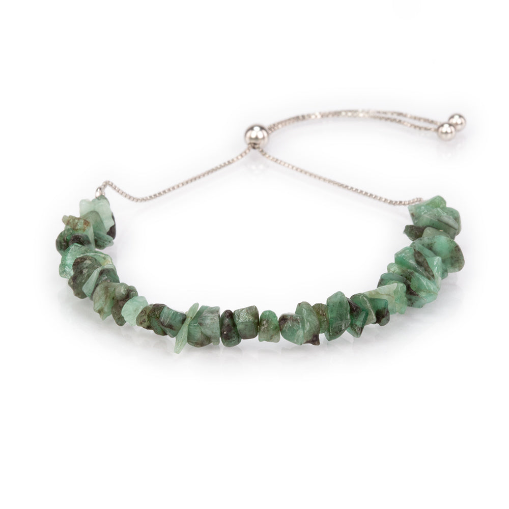 Pulsera de Plata con Esmeralda de Brasil 1 