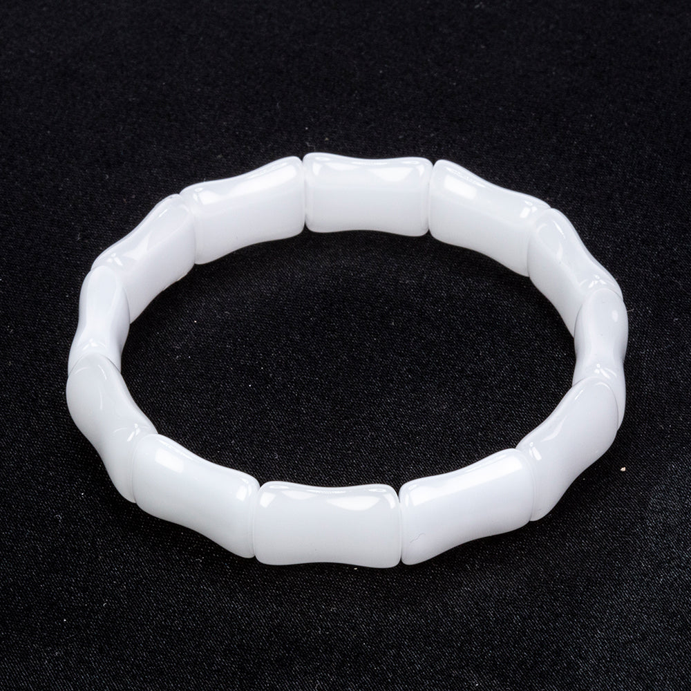 Pulsera Cuenta con Cuarzo Blanco