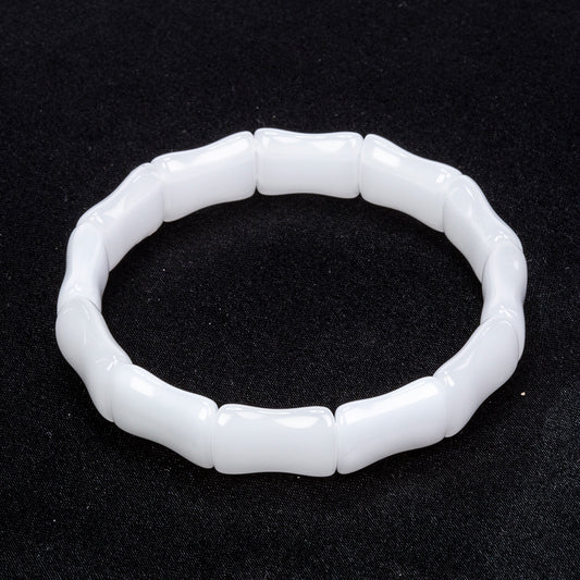 Pulsera Cuenta con Cuarzo Blanco