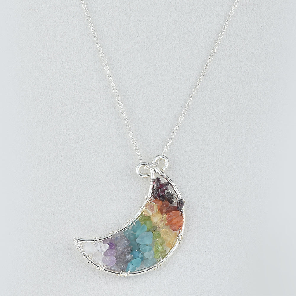 Collar de Aleación Bañado en Oro con Granate rojo y Cornalina