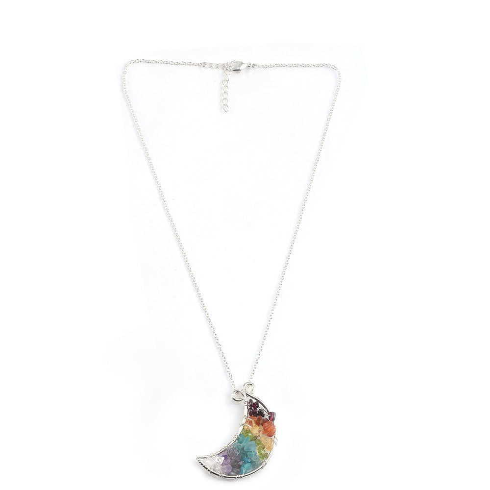 Collar de Aleación Bañado en Oro con Granate rojo y Cornalina 6 