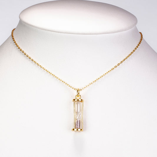 Collar de Aleación Bañado en Oro con Rubí de Tailandia