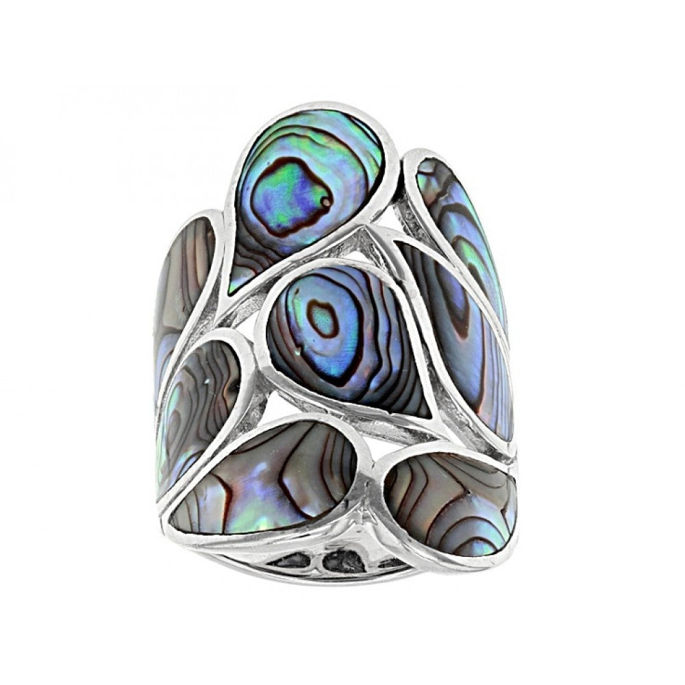 Anillo de Plata con Concha de abulón 1 