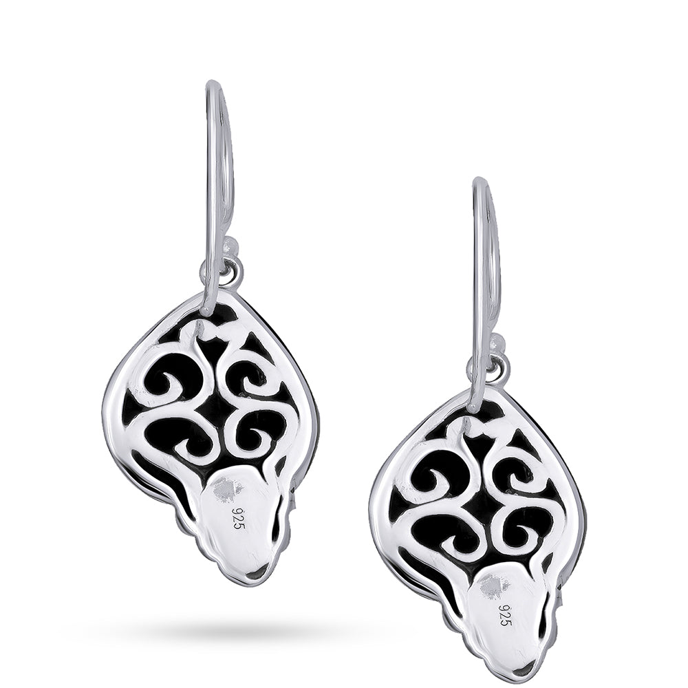 Pendientes de Plata con Concha de abulón