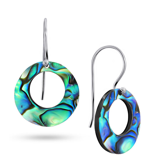 Pendientes de Plata con Concha de abulón