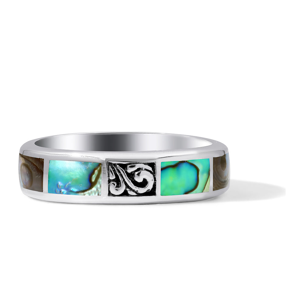 Anillo de Plata con Concha de abulón 1 