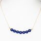 Collar de Plata Bañada en Oro con Lapislázuli