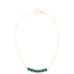 Collar de Plata Bañada en Oro con Jade Verde