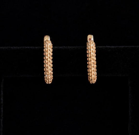 Pendientes Acero Inoxidable con Cristal Emporia® Blanco