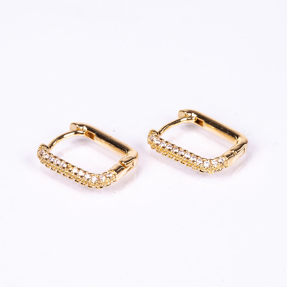 Pendientes Acero Inoxidable con Cristal Emporia® Blanco