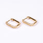 Pendientes Acero Inoxidable con Cristal Emporia® Blanco