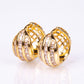 Pendientes Acero Inoxidable con Cristal Emporia® Blanco