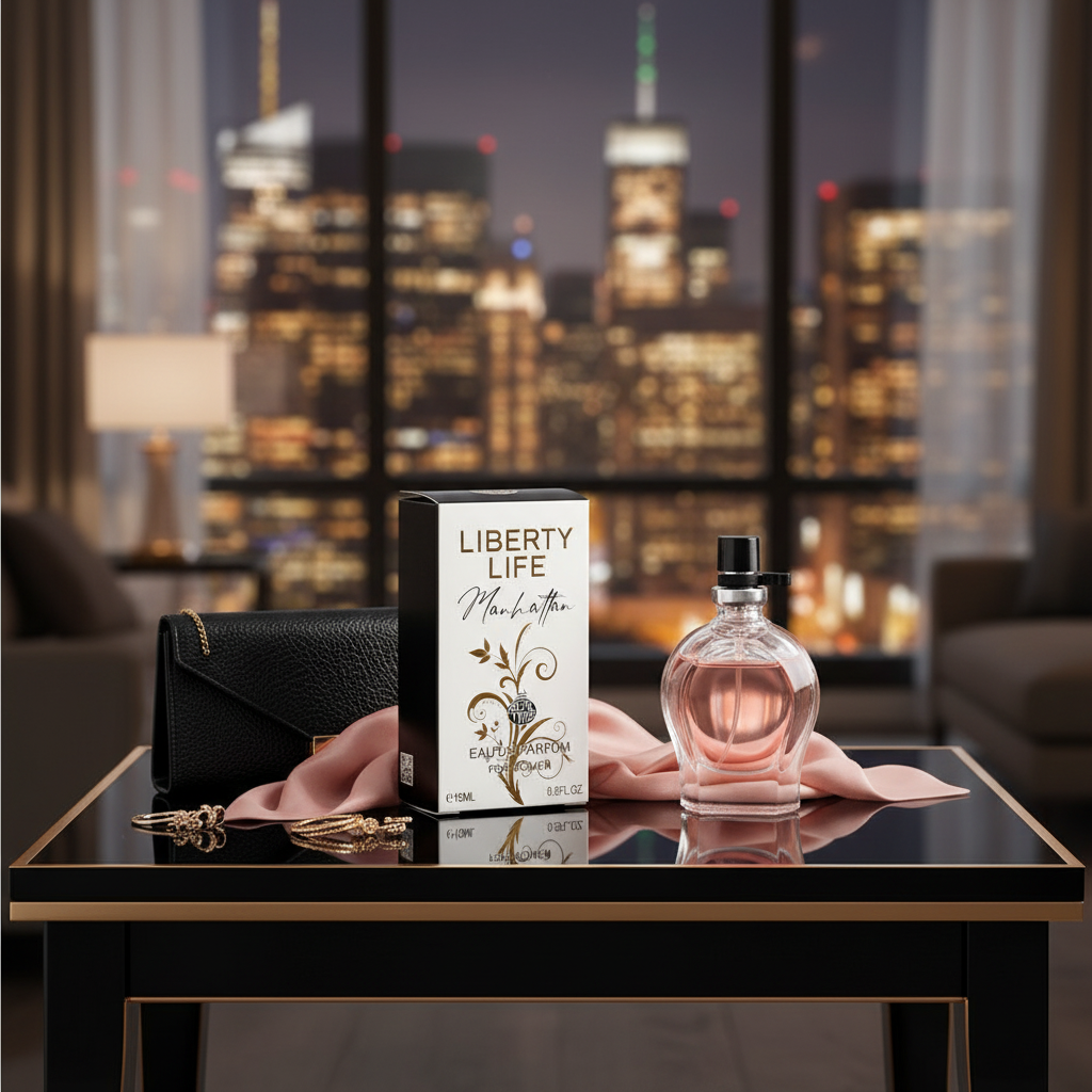 15ml EDP "LIBERTY LIFE MANHATTAN" fragancia ámbar fougére 5 