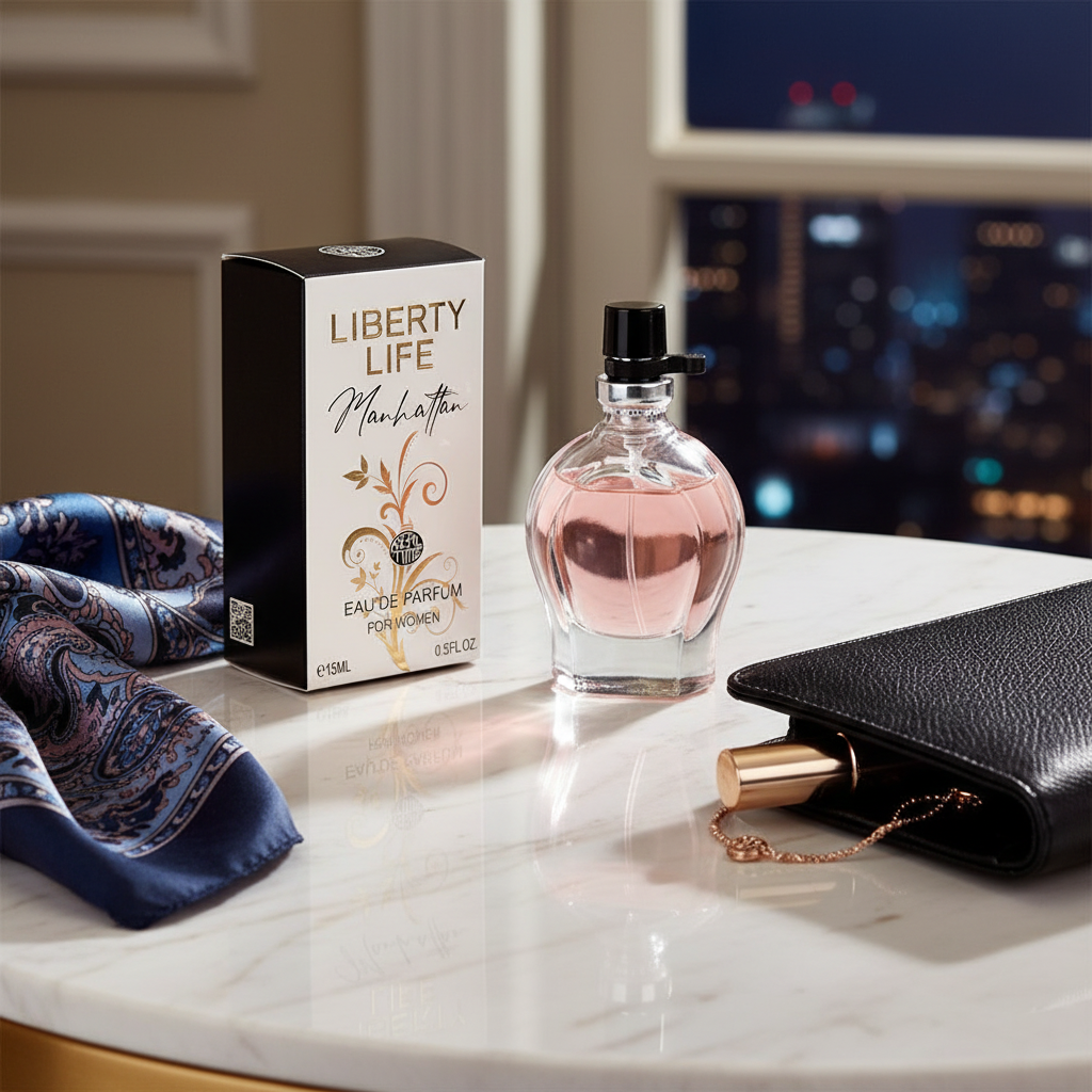 15ml EDP "LIBERTY LIFE MANHATTAN" fragancia ámbar fougére 6 