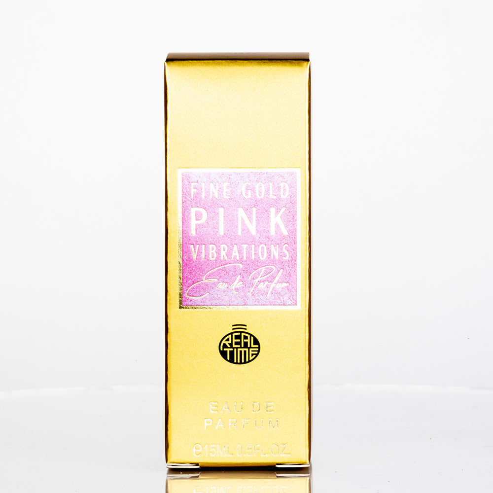 15ml EDP "FINE GOLD PINK VIBRATIONS" fragancia cítrica frutal