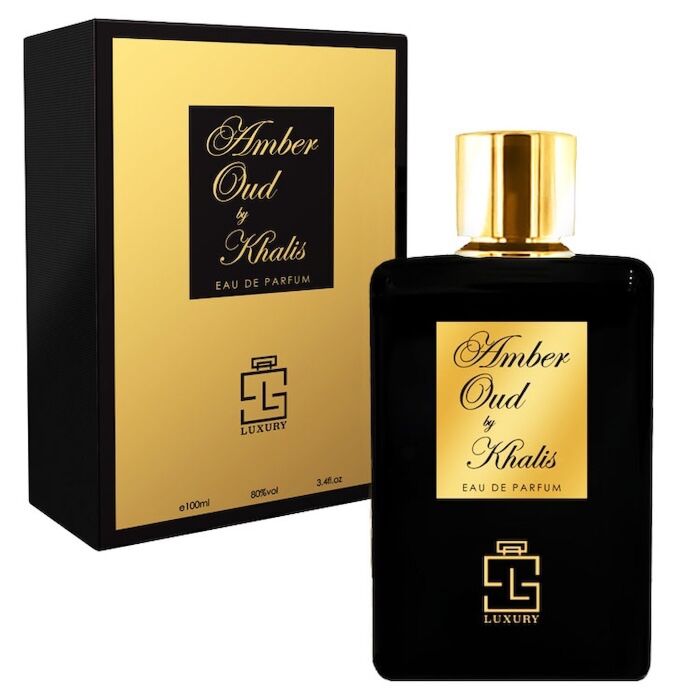Amber Oud de Khalis Luxury Collection EDP 100 ml – fragancia unisex especiada y amaderada