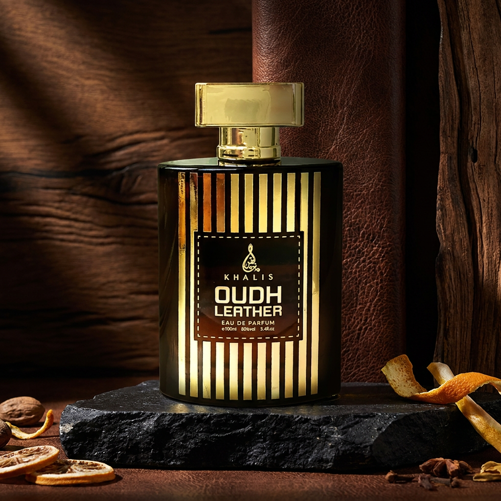 Oudh Leather Intense EDP 100 ml – fragancia cítrica y de cuero para hombre 4 