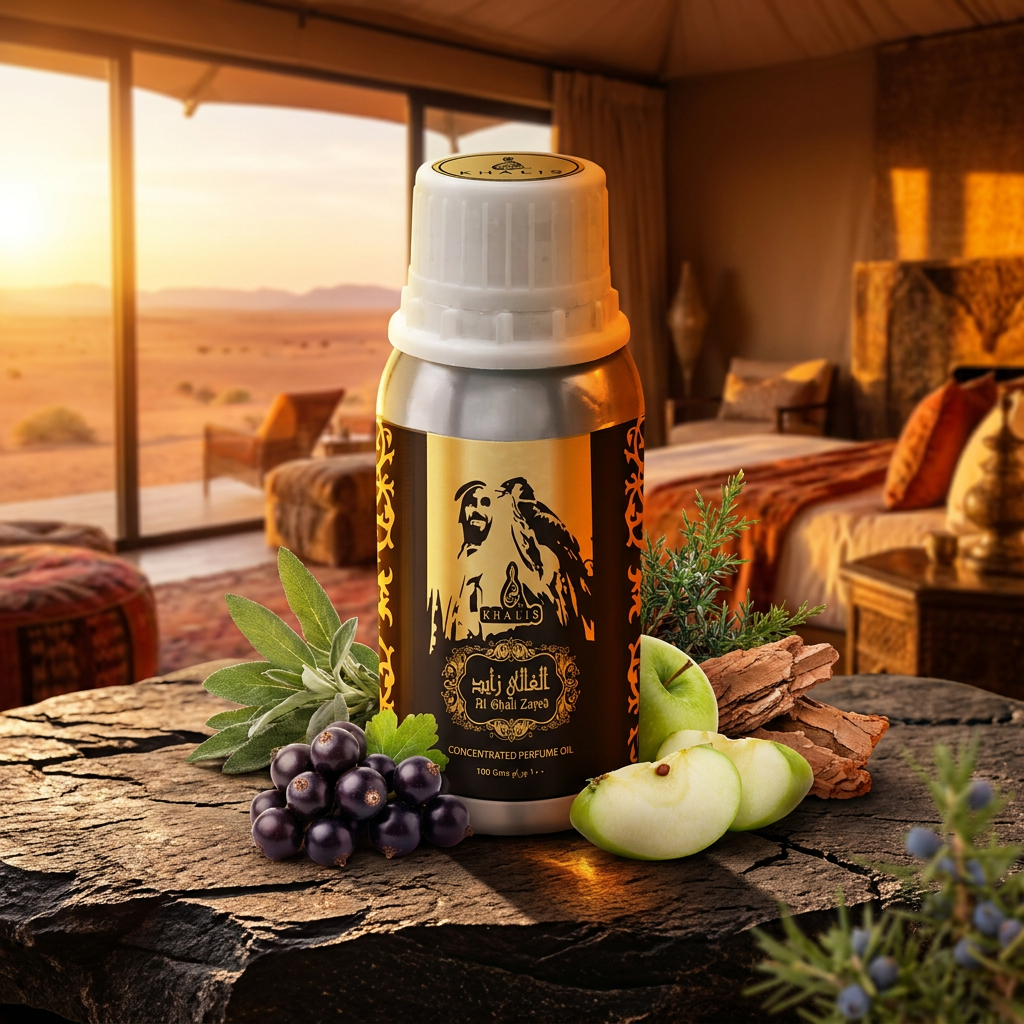 Aceite de perfume concentrado Al Ghali Zayed 100 ml – fragancia unisex afrutada y amaderada 1 