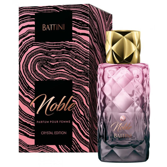 Eau de Parfum de 100 ml, Jacques Battini Noble, fragancia frutal-floral para mujer.