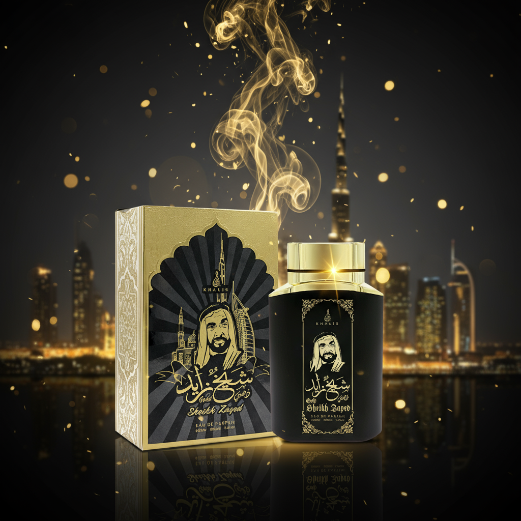 100 ml Eau de Perfume SHEIKH ZAYED GOLD Fragancia especiada amaderada para hombre 10 