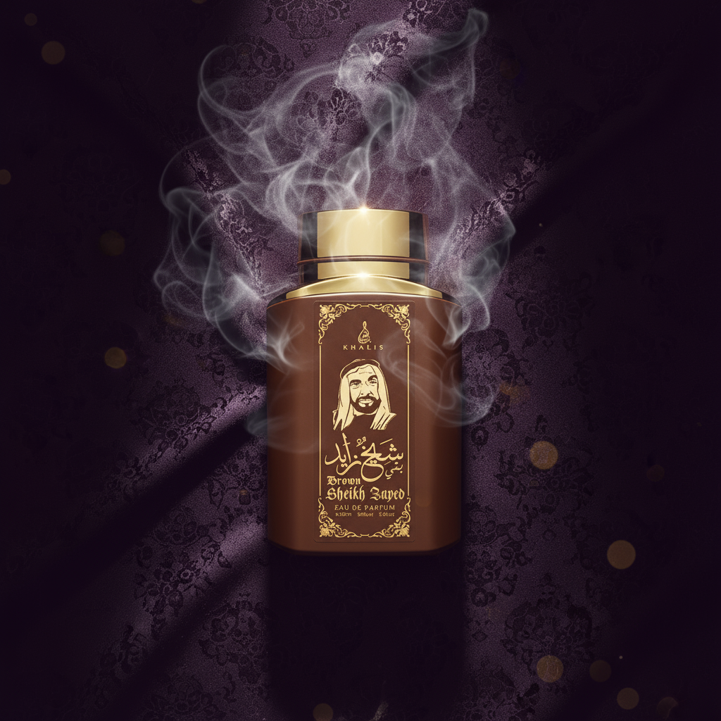 100 ml Eau de Perfume SHEIKH ZAYED BROWN Fragancia Oud y Vainilla para Hombre