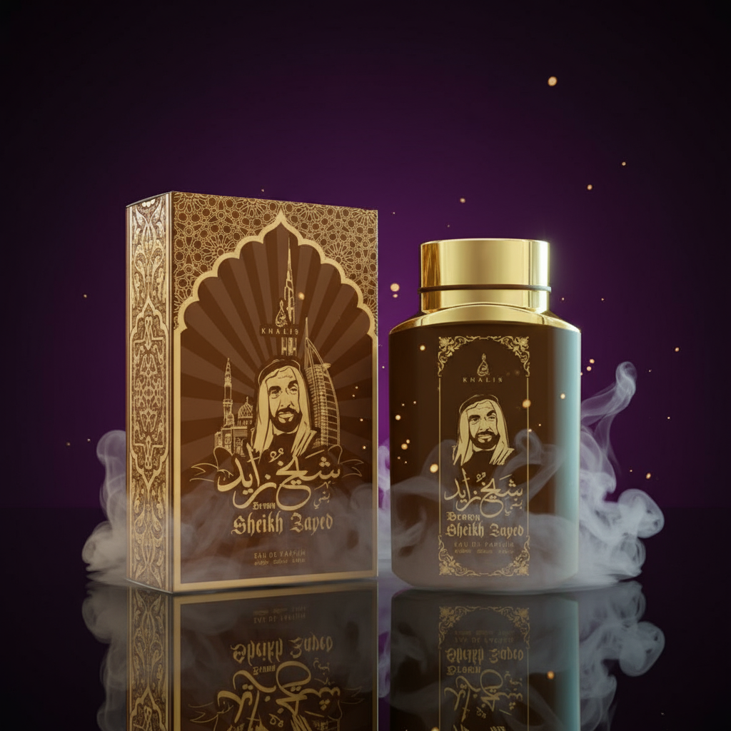 100 ml Eau de Perfume SHEIKH ZAYED BROWN Fragancia Oud y Vainilla para Hombre 1 