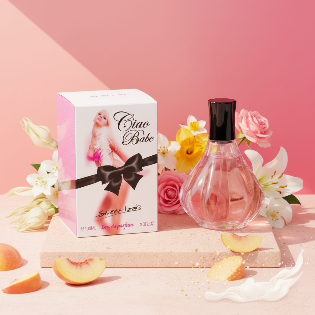 100 ml Eau de Perfume "CIAO BABE" Fragancia Floral Frutal para Mujer, con contenido de aceite de fragancia 2%