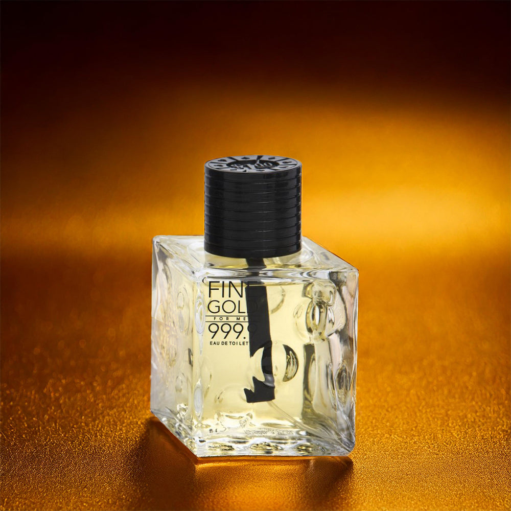 Eau de Toilette "Fine Gold" 100 ml Fragancia amaderada para hombre 1 