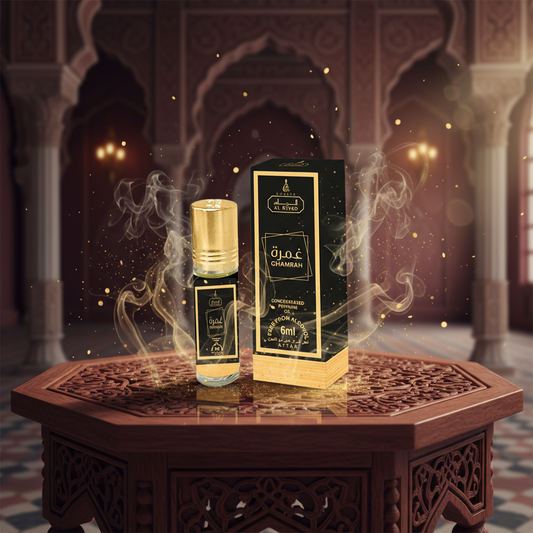 "Ghamrah" perfume en aceite de 6ml, fragancia oriental amaderada unisex