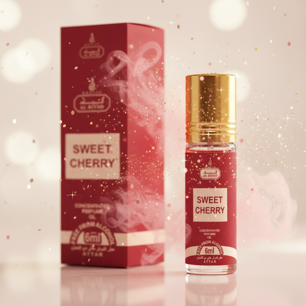 " Sweet Cherry"( Al Riyad ) perfume en aceite de 6 ml, fragancia floral afrutada unisex 1 