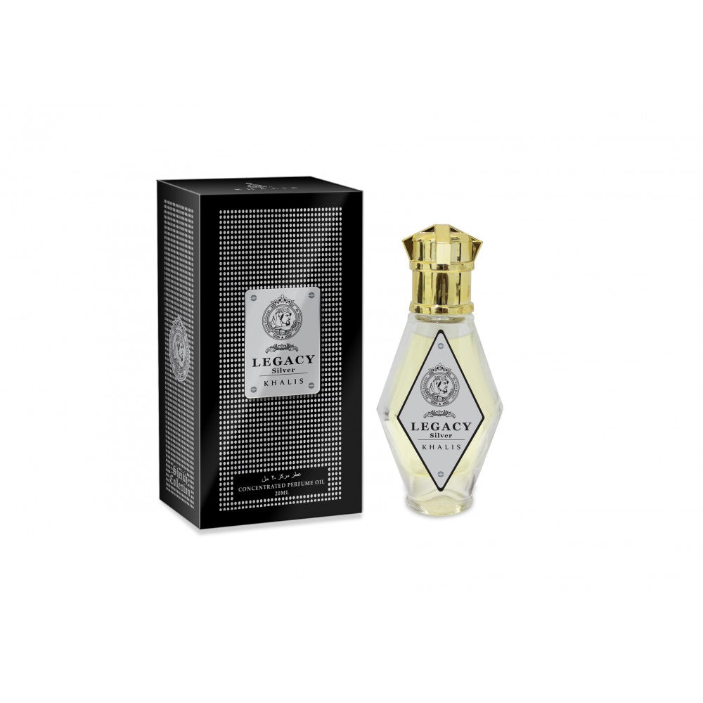 " Legacy Sliver" perfume en aceite de 20 ml, fragancia amaderada unisex 1 