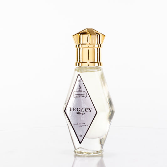 " Legacy Sliver" perfume en aceite de 20 ml, fragancia amaderada unisex