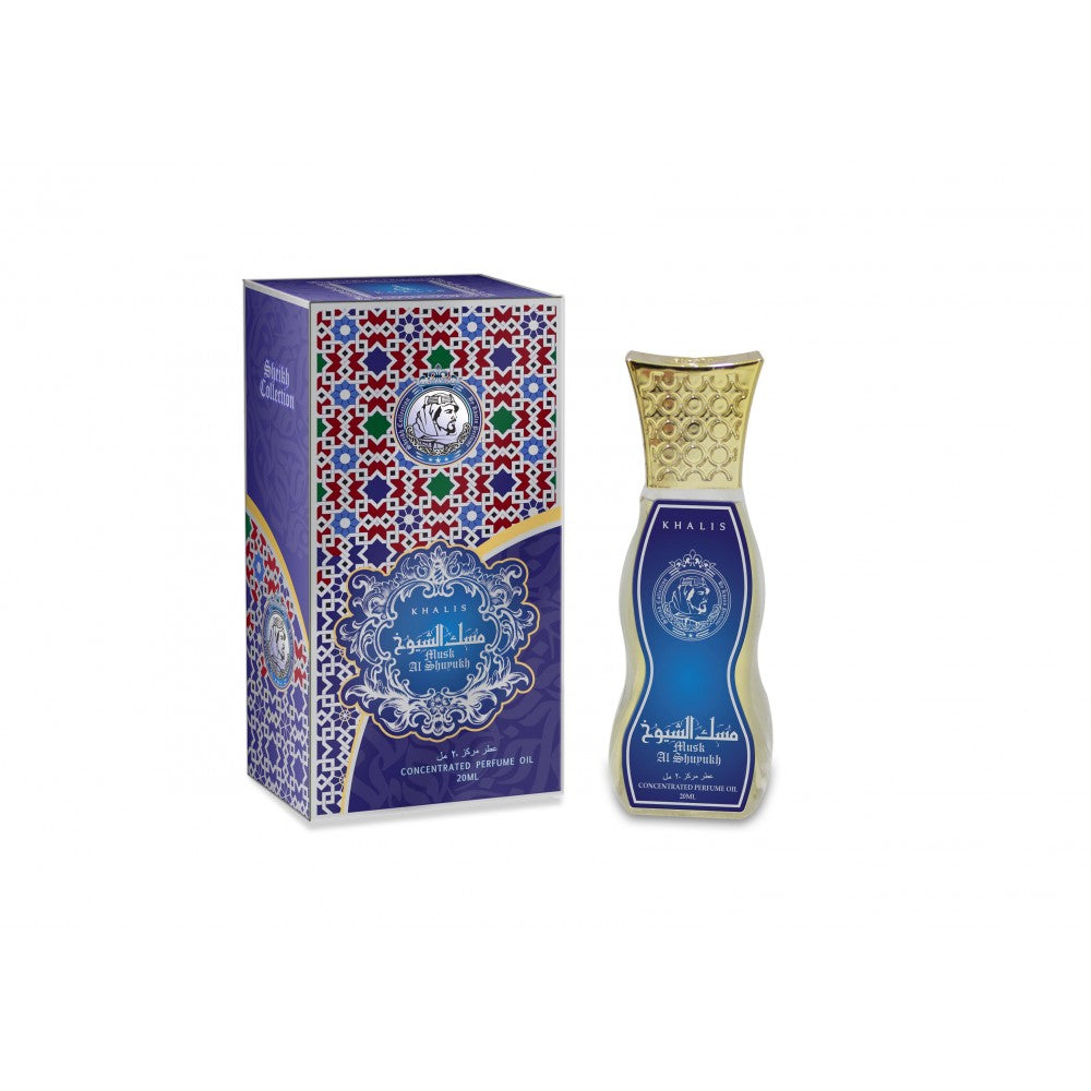 " Musk Al Shuyukh " perfume en aceite de 20 ml, fragancia oriental amaderada para hombres