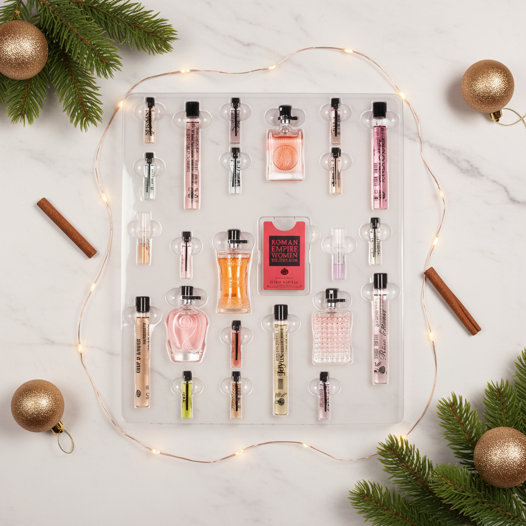 Calendario de adviento con mini perfumes exclusivos