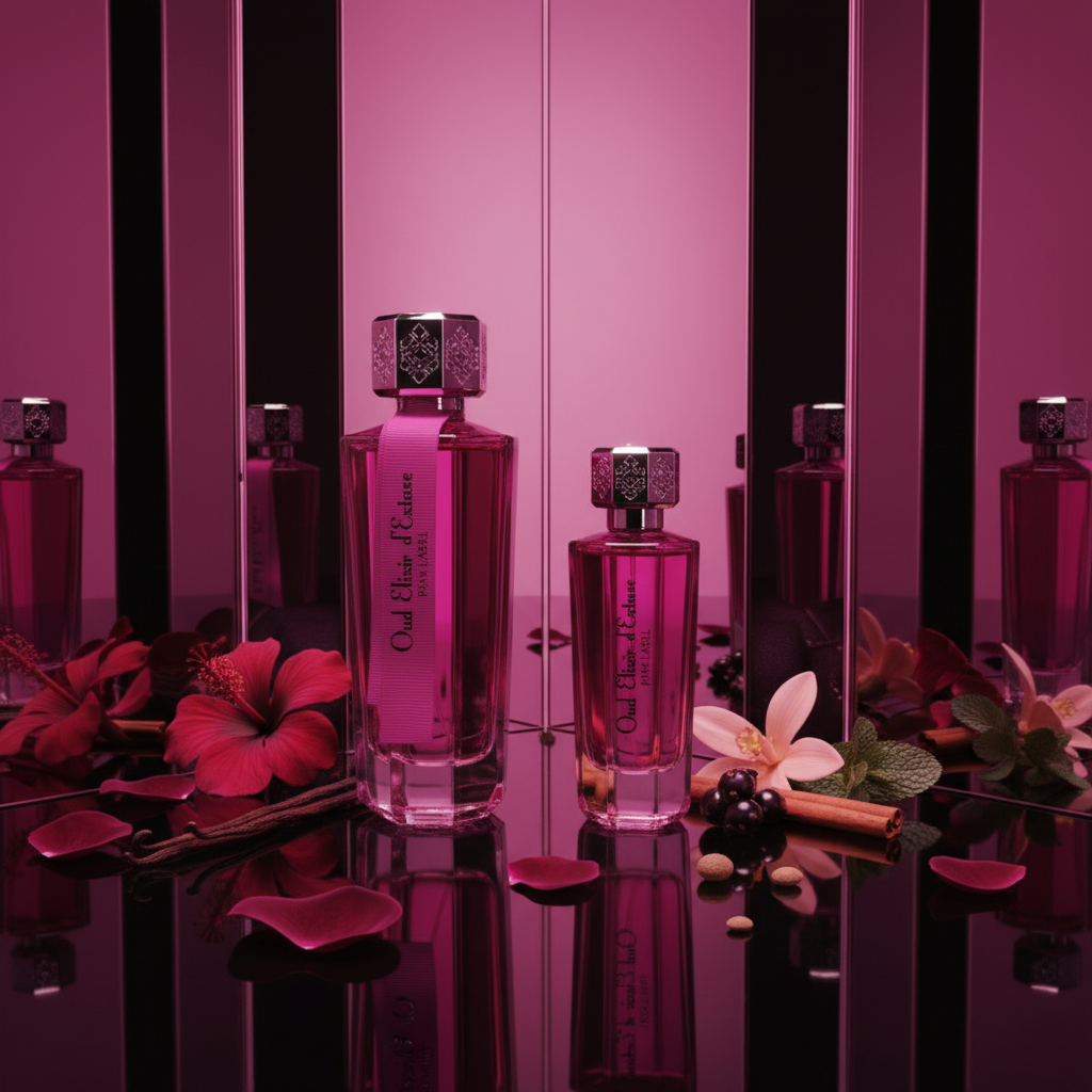 "Oud Elixir Pink" EDP 100ml + 30 ml, fragancia oriental floral