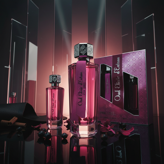 "Oud Elixir Pink" EDP 100ml + 30 ml, fragancia oriental floral