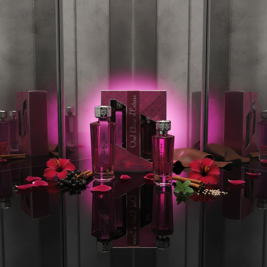 "Oud Elixir Pink" EDP 100ml + 30 ml, fragancia oriental floral 5 