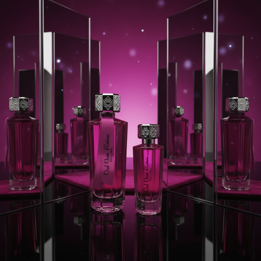 "Oud Elixir Pink" EDP 100ml + 30 ml, fragancia oriental floral