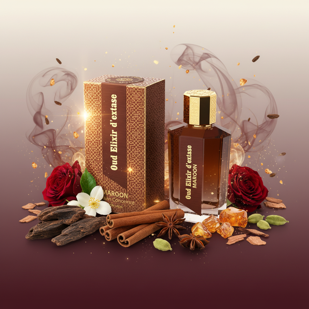 "Oud Elixir D´extase Marioon" - EDP 100ml, fragancia oriental amaderada 6 