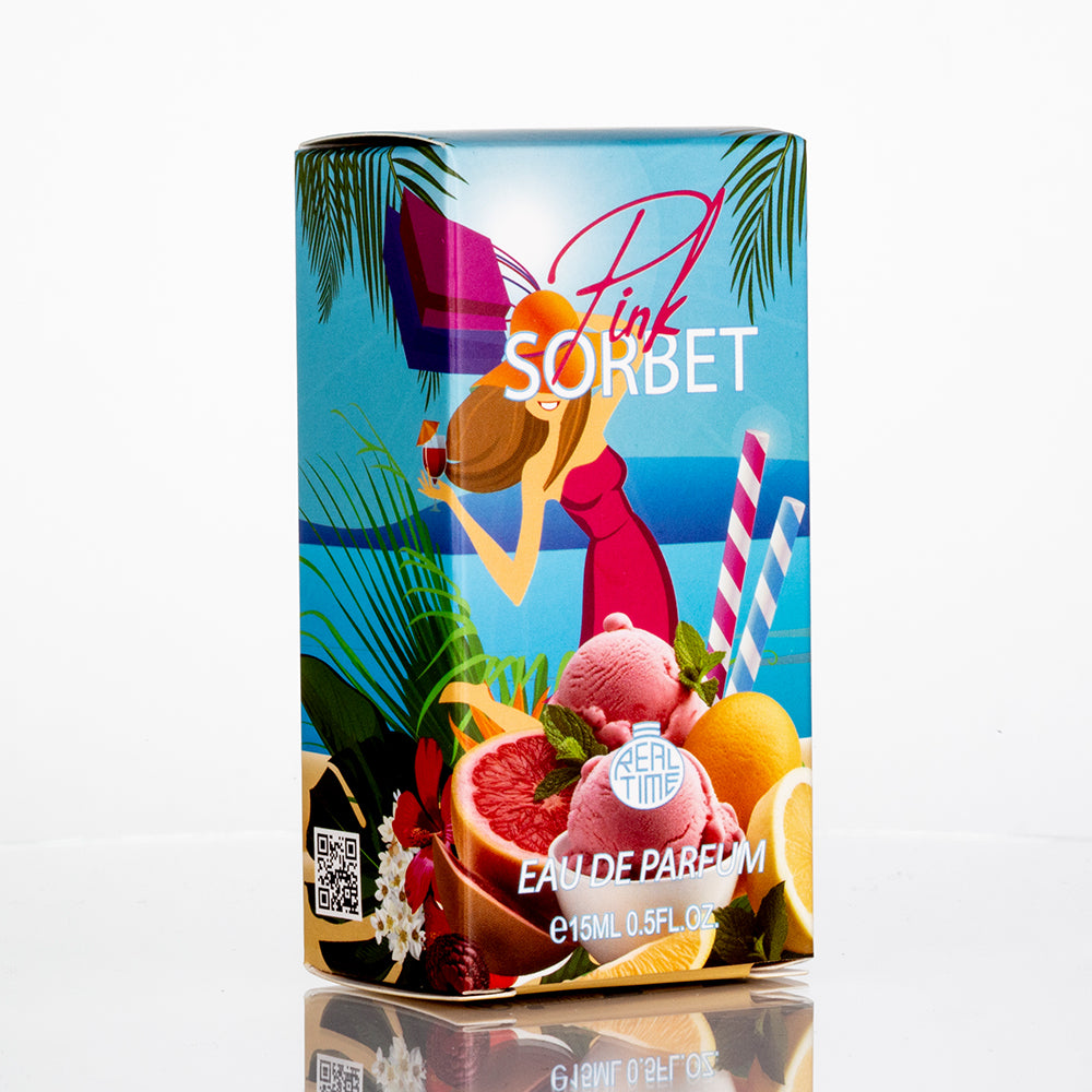 15 ml EDP " PINK SORBET" fragancia frutal aromática 3 