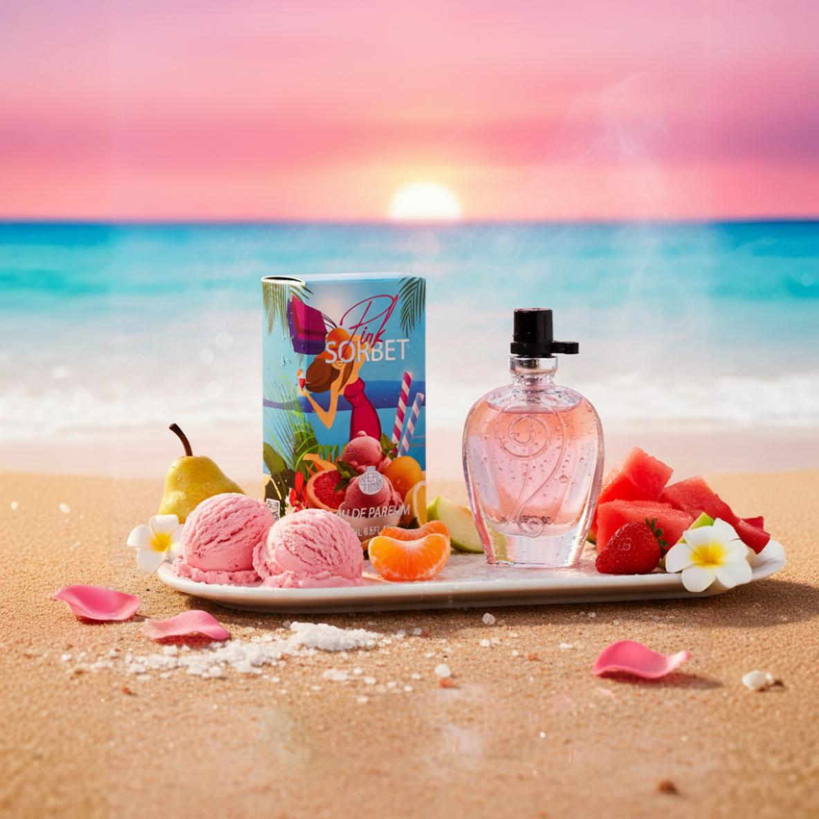 15 ml EDP " PINK SORBET" fragancia frutal aromática