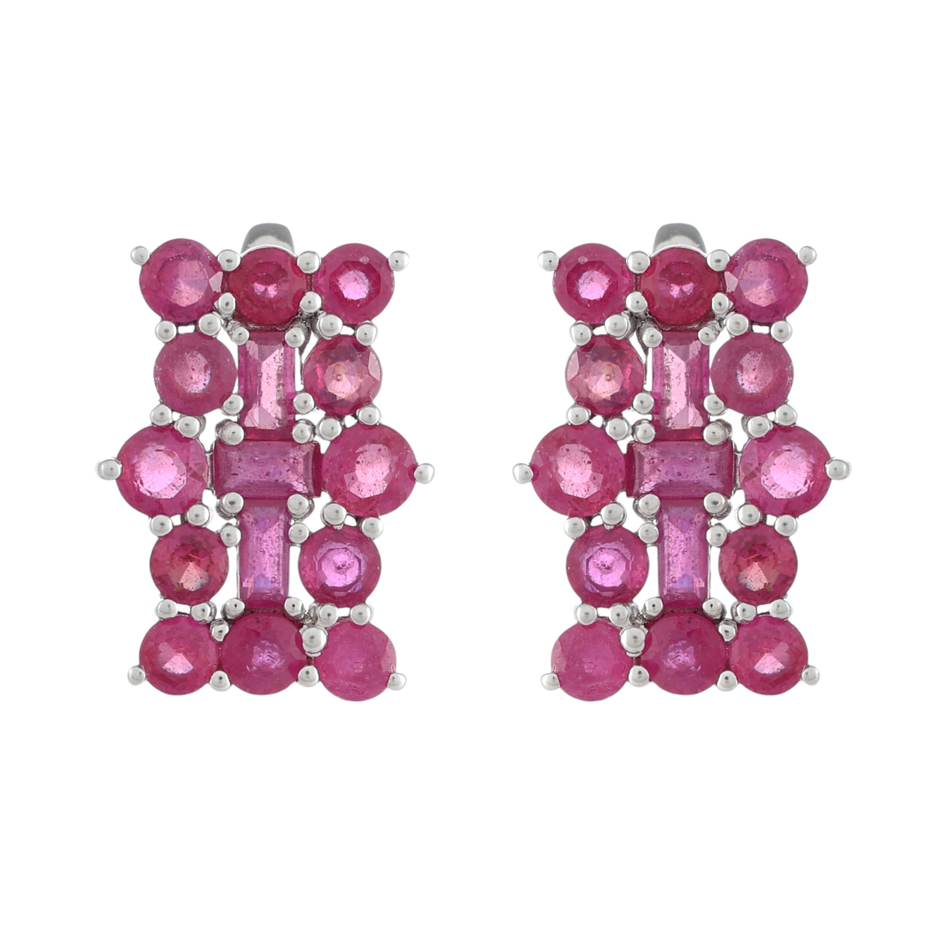 Pendientes de Plata con Rubí de Tailandia 1 