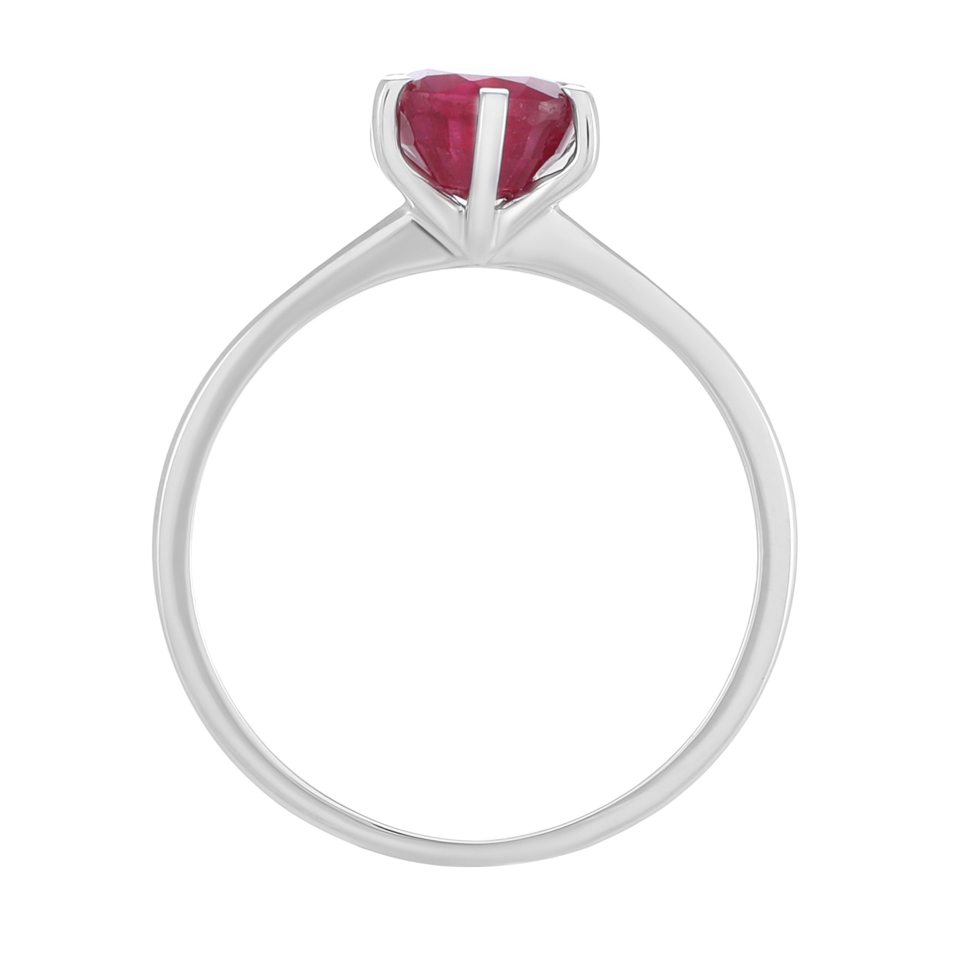 Anillo de Plata con Rubí de Tailandia 4 