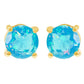Pendientes de Oro 9K con Ópalo Azul Paraiba de Etiopía