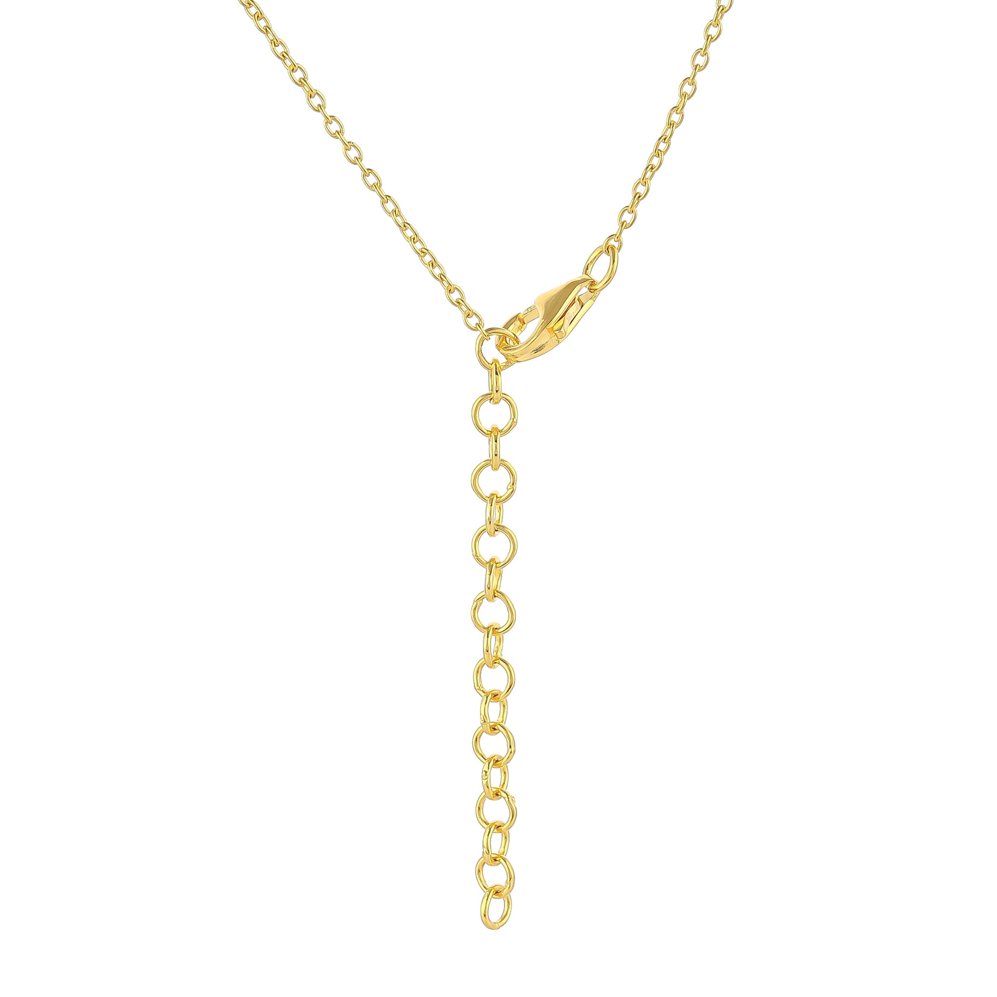 Collar de Plata Bañada en Oro con Piedra Lunar Arco Iris y Rubí de Tailandia 2 