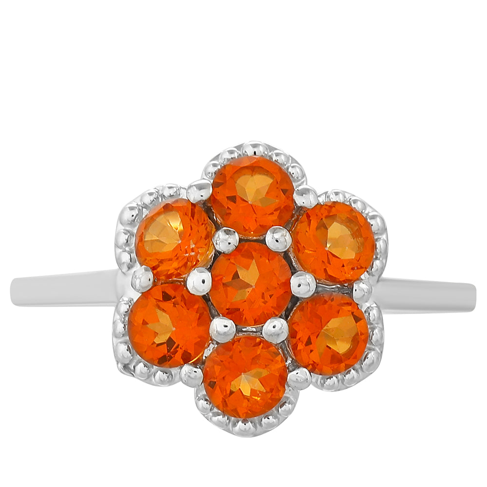 Anillo de Plata con Cuarzo Padparadscha 1 