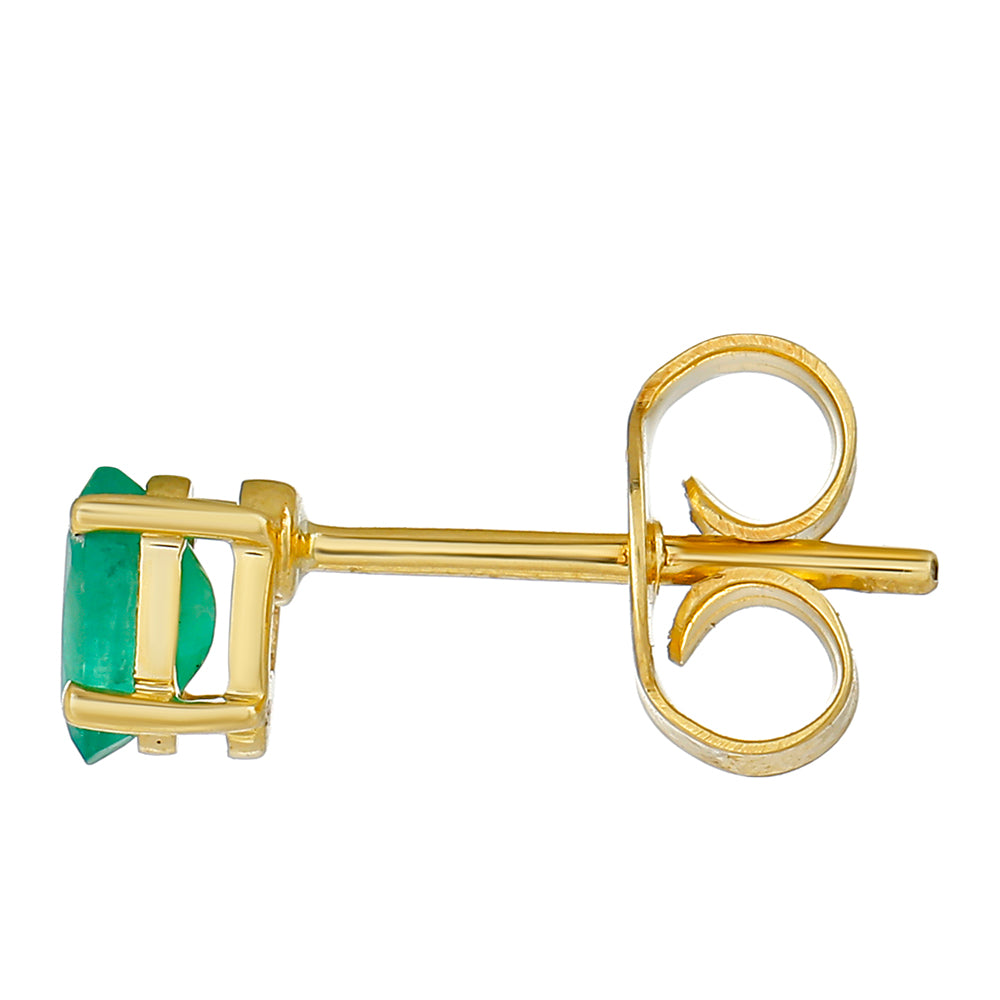 Pendientes de Oro 9K con Esmeralda de Brasil