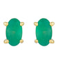 Pendientes de Oro 9K con Esmeralda de Brasil